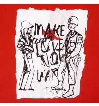 Толстовка Make Love, красная