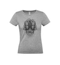 Футболка женская «Антиква А», серый меланж