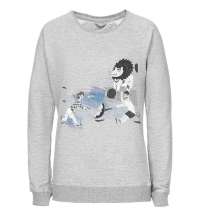 Свитшот женский «Не вы ли были у Невы», серый меланж