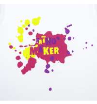 Футболка детская &laquo;Пятно Maker&raquo;, белая