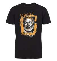 Футболка «Хемингуэй», черная