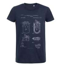 Футболка приталенная Old Patents. Lighter, синий меланж