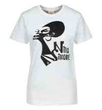 Футболка женская «Меламед. Nina Simone», белая