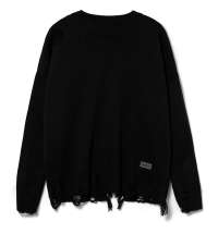 Джемпер оверсайз унисекс Grunge, черный