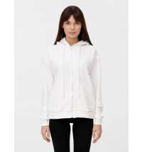 Толстовка унисекс оверсайз на молнии Zippy Terry, белая