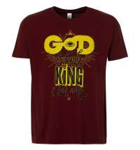 Футболка A God is High, гранатово-красная