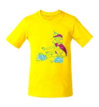 Футболка детская Roller Skates, желтая
