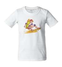 Футболка детская Skateboard, белая