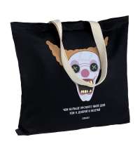 Холщовая сумка «Цирк» с внутренним карманом, черная