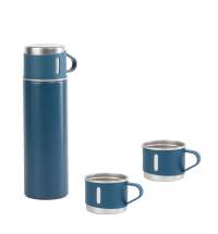 Набор подарочный "Алтай": термос, 3 кружки, пудра