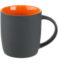 Кружка Surprise Touch c покрытием софт-тач, оранжевая