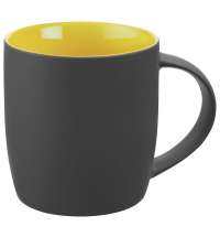 Кружка Surprise Touch c покрытием софт-тач, желтая