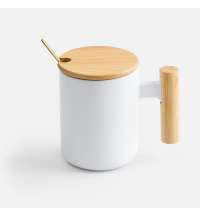 Кружка с ложкой Eco Fusion, белая