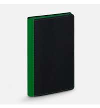 Ежедневник Nice Twice, недатированный, черный с ярко-зеленым
