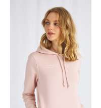 Худи женское с вышивкой «Крошка», розовое