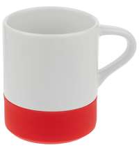 Кружка с силиконовой подставкой Protege, красная