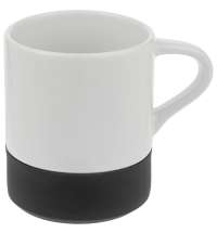 Кружка с силиконовой подставкой Protege, черная