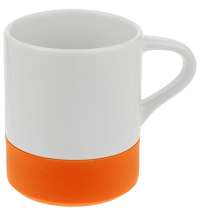 Кружка с силиконовой подставкой Protege, оранжевая