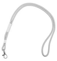 Шнурок для бейджа Tube Metal, серый