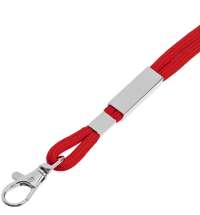 Шнурок для бейджа Tube Metal, красный