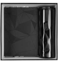 Набор Gems: ежедневник и термостакан, черный