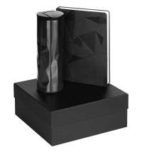 Набор Gems: ежедневник и термостакан, черный