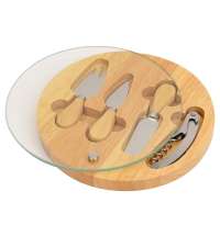 Набор для сыра и вина со стеклянной крышкой «Rendezvous»