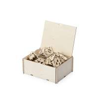 Елочная гирлянда с лампочками «Зимняя сказка» в деревянной подарочной коробке