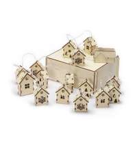 Елочная гирлянда с лампочками «Зимняя сказка» в деревянной подарочной коробке