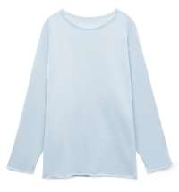 Лонгслив унисекс Siluetti Fuori, светло-голубой