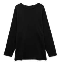 Лонгслив унисекс Siluetti Fuori, черный