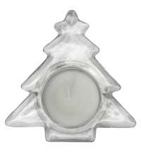 Подсвечник стеклянный со свечой