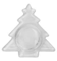 Подсвечник стеклянный со свечой