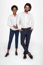 Рубашка женская с длинным рукавом EDEN 140 черная