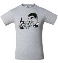 Футболка Show Me The Money, серый меланж