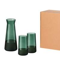 Подарочный набор декантер + 2 высоких стакана, Emerald зеленый