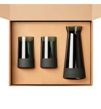 Подарочный набор декантер + 2 высоких стакана, Emerald зеленый