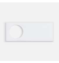 Лейбл из ПВХ с вырезом «Круг», белый