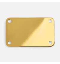 Шильдик металлический Furo, золотистый глянцевый