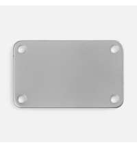 Шильдик металлический Furo, серый металлик