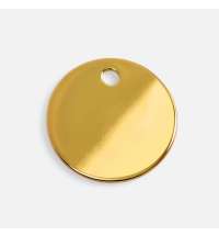 Шильдик металлический Alfa Sirkel, золотистый глянцевый