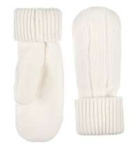 Варежки Knit Beat, белые (молочные)