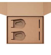 Доп. ложемент под 2 бокала для вина в среднюю универсальную коробку (арт. 21002.020)