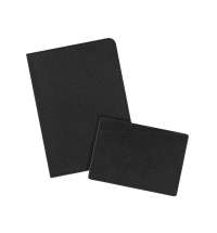 Подарочный набор Tweed, черный (кардхолдер, обложка на паспорт)