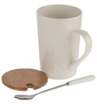 Кружка Parley с ложкой и бамбуковой крышкой