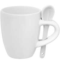 Кофейная кружка Pairy с ложкой, белая