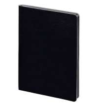 Ежедневник Doppio, недатированный, черный с серым