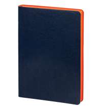 Ежедневник Doppio, недатированный, синий с оранжевым