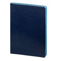 Ежедневник Doppio, недатированный, синий с голубым
