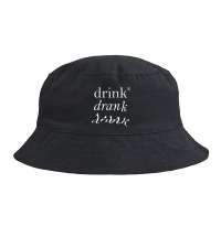 Панама Drunk со светящимся принтом, черная